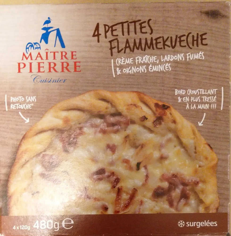Flammkueches, Crème Lardons Oignons