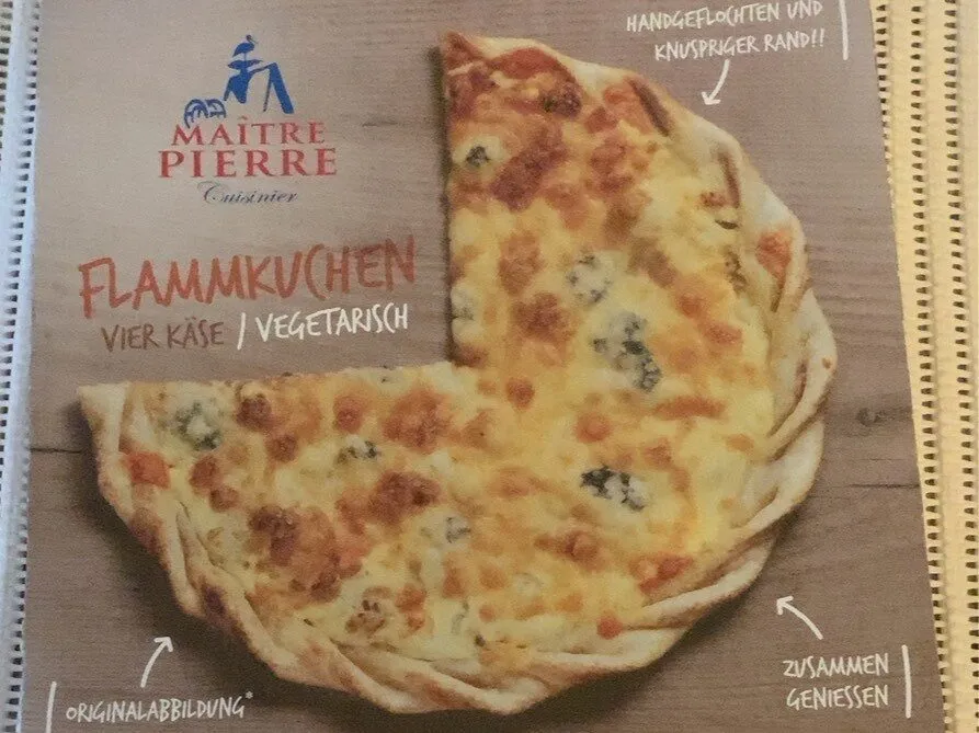 Flammkuchen, Vier Käse