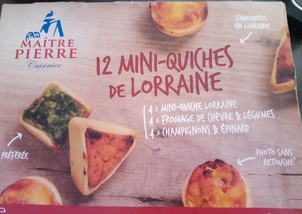12 Mini-Quiches de Lorraine