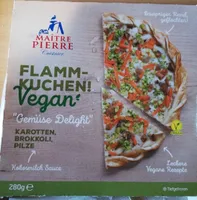 Flamenkuchen Gemüse Delight Karotten, Brokkoli, Pilze