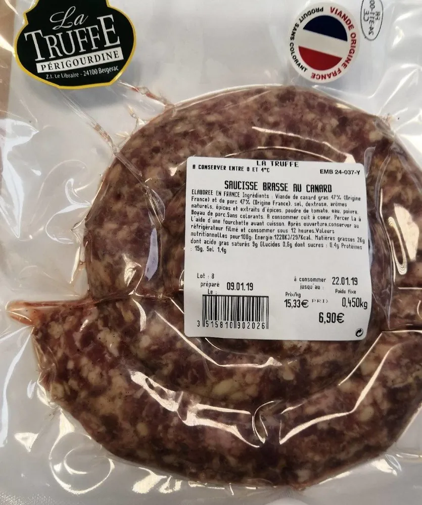 Saucisse de canard