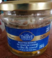 Rillettes royales de confit de canard au foie de canard
