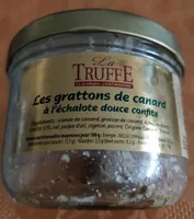 Les grattons de canard à l'échalote douce confite