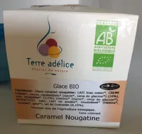 Glace bio caramel nougatine
