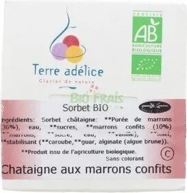 SORBET CHATAIGNE AUX MARRONS CONFITS
