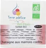 SORBET CHATAIGNE AUX MARRONS CONFITS