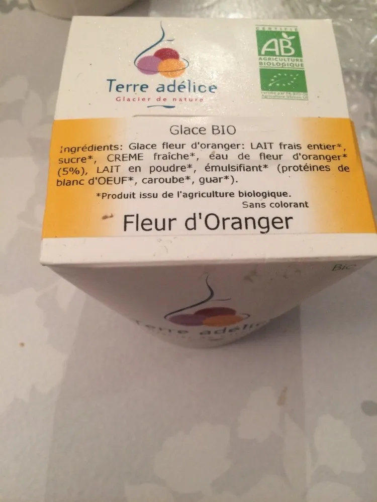 Glace Fleur Oranger