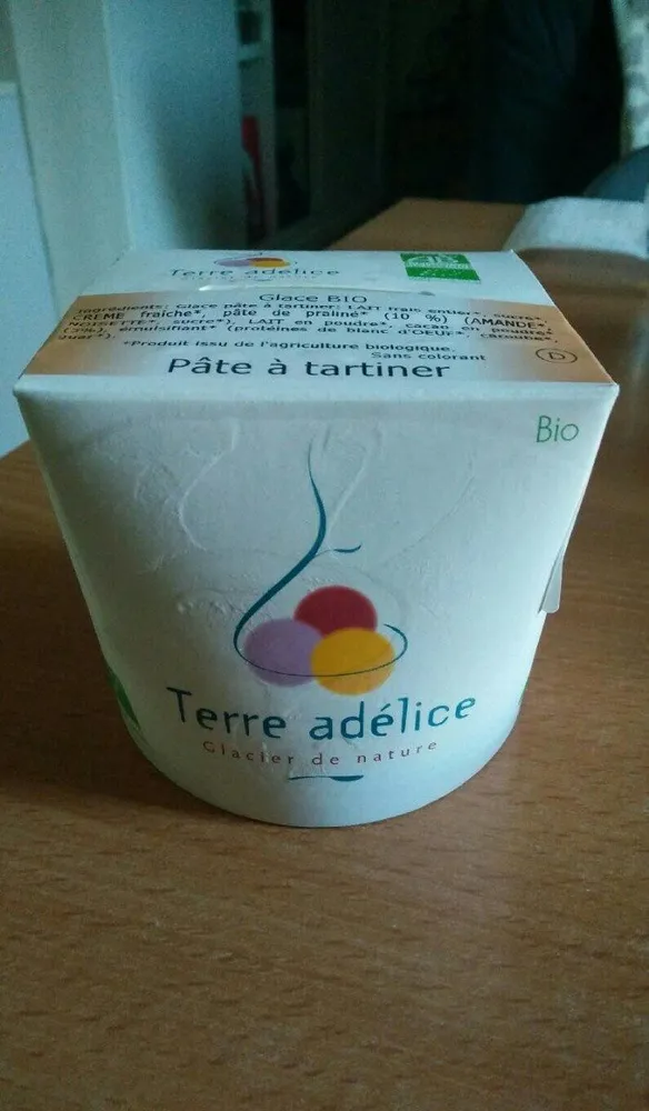 Glace bio pâte à tartiner