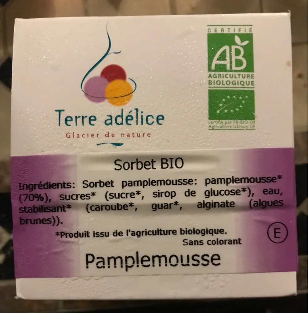 Sorbet Bio Pamplemousse