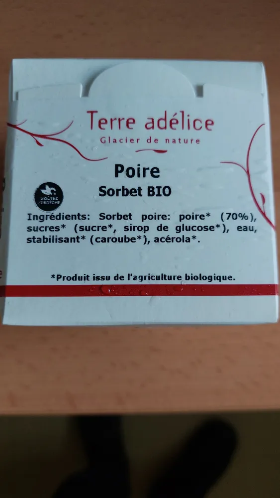 SORBET POIRE WILLIAM