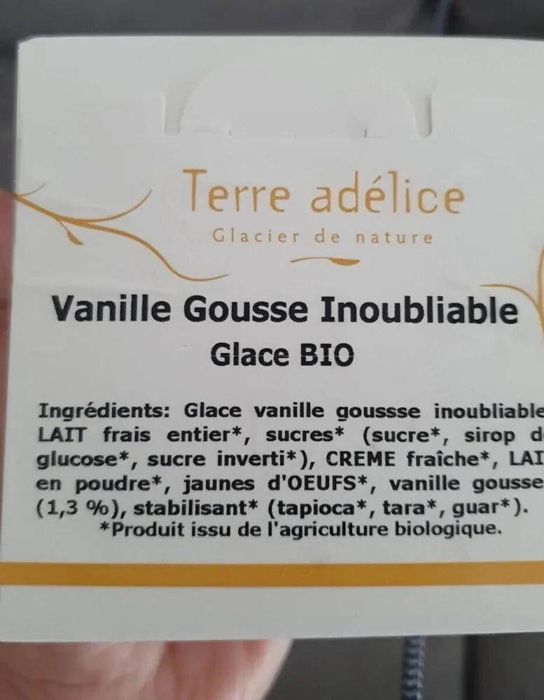 Vanille gousse inoubliable