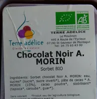 Sorbet chocolat noir A. Morin