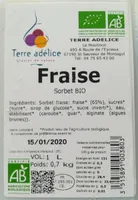 Fraise sorbet bio
