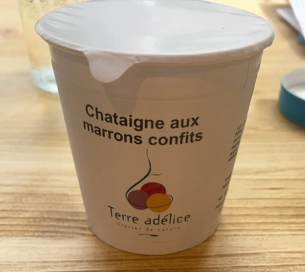 Sorbet bio chataigne aux marrons confits