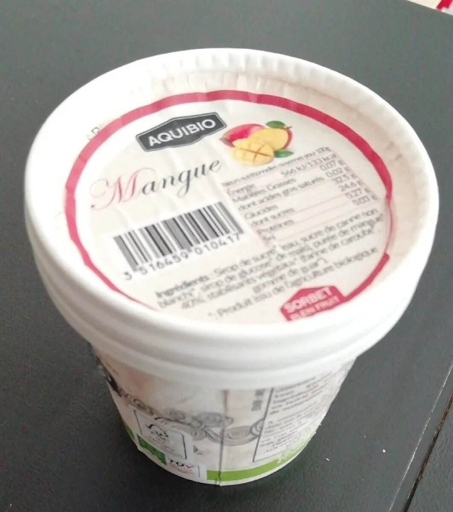 Glace à la mangue