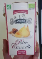 Sorbet Plein fruit Poire cannelle
