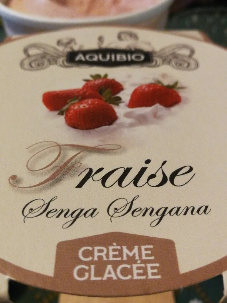 crème glacée fraise