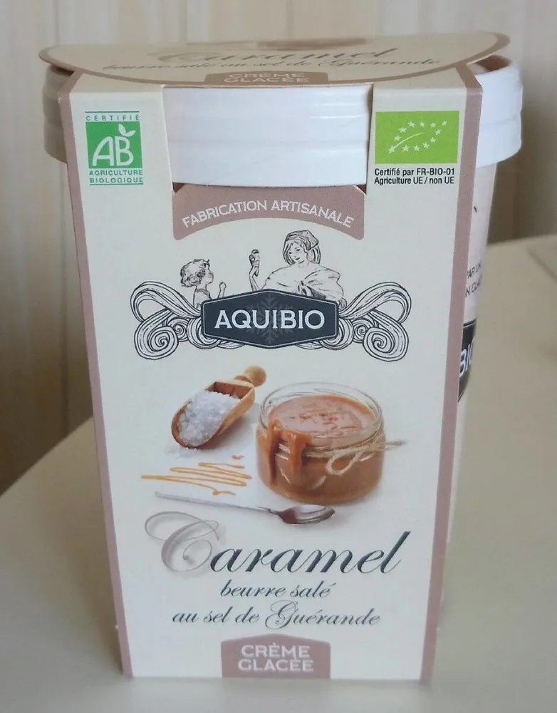 Crème glacée Caramel Beurre salé au sel de Guérande