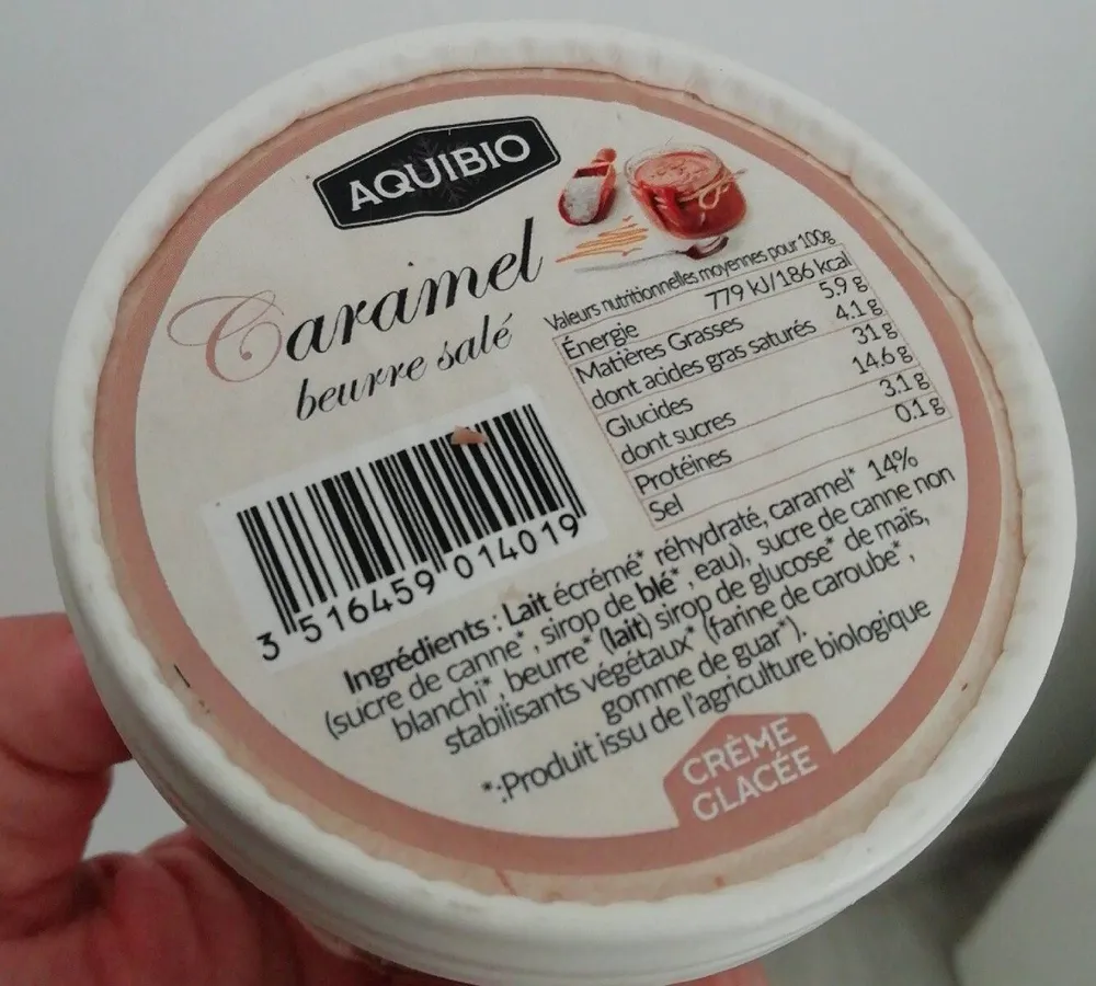Glace caramel