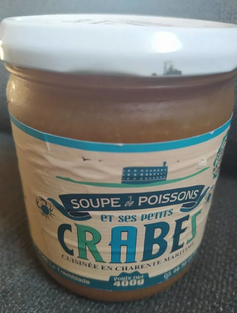 Soupe de poissons et ses petits crabes