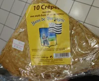 10 Crêpes sucrées aux œufs frais et au lait entier