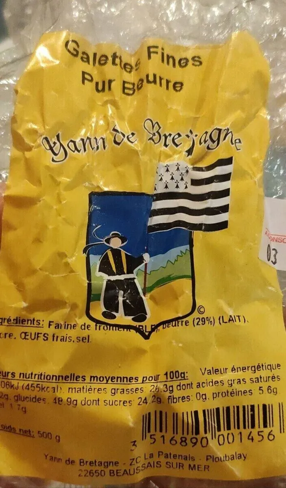Galettes fines pur beurre