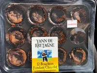 12 bouchees fondant au chocolat
