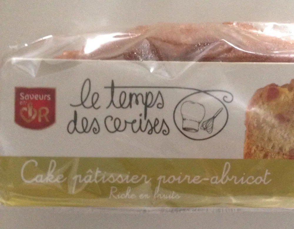 Cake pâtissier poire-abricot