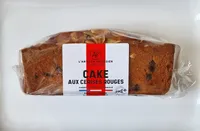 Cake aux cerises rouges