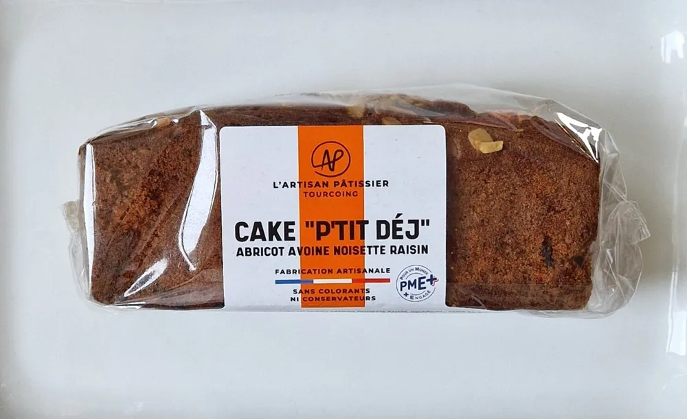 Cake "P'tit Déj" Abricot Avoine Noisette Raisin