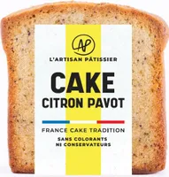 Tranche de Cake Citron Pavot