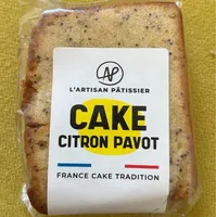 Tranche de cake citron pavot
