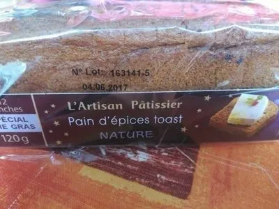 Pain d'épices toast Nature