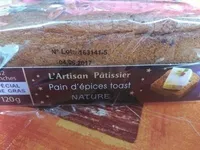 Pain d'épices toast Nature