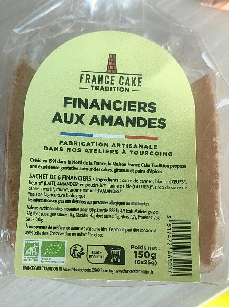 Financiers aux amandes