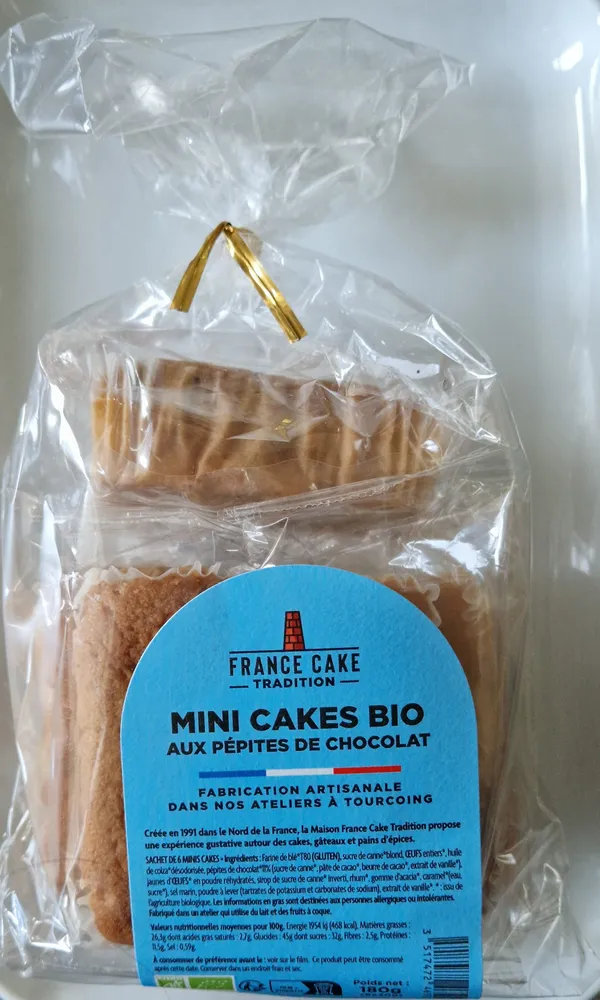 Mini cakes BIO aux pépites de Chocolat