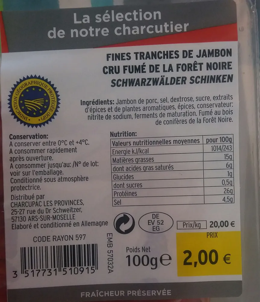 Jambon Cru Fumé