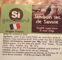 Jambon sec de Savoie - qualité supérieure 12 mois d'âge