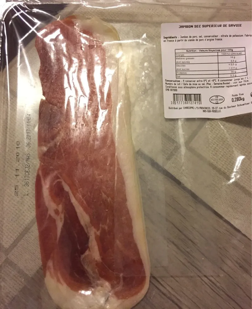 Jambon sec supérieur de Savoie