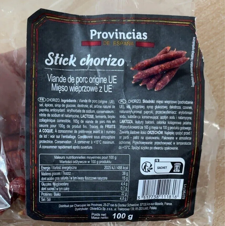 Stick chorizo