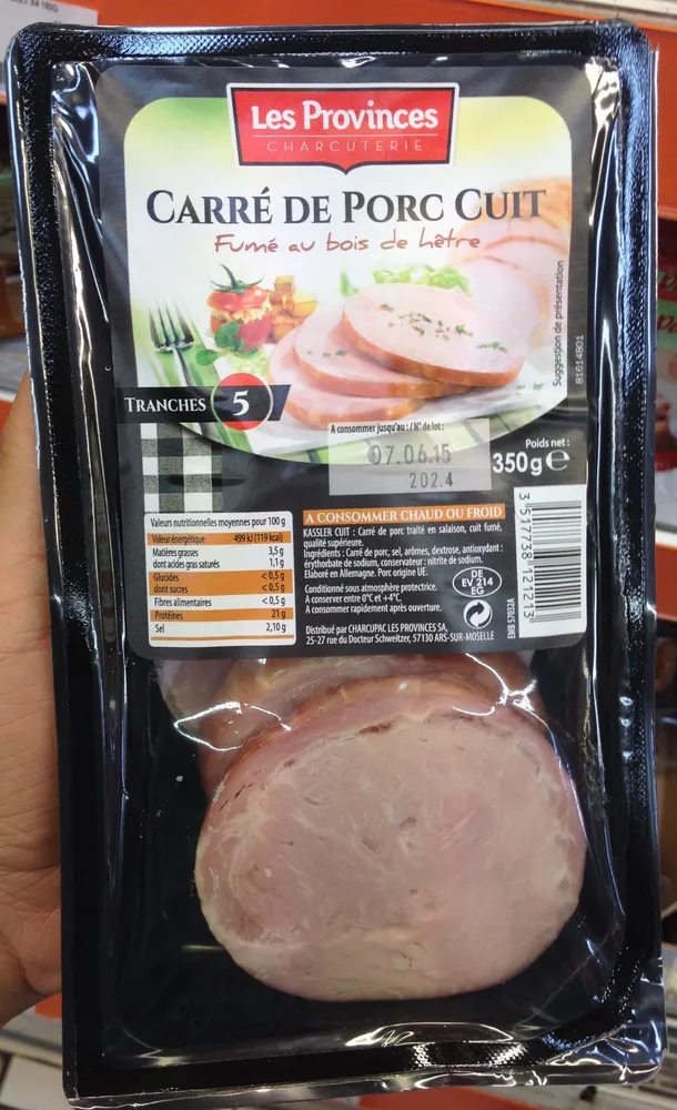 Carré de porc cuit