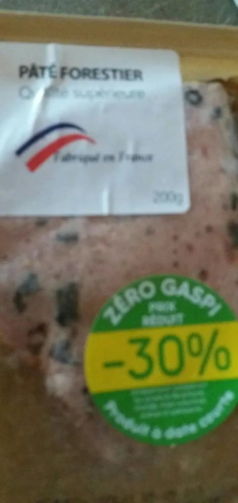 Pâte forestier de qualité supérieure