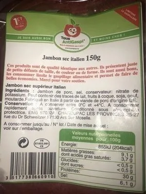 Jambon sec italien