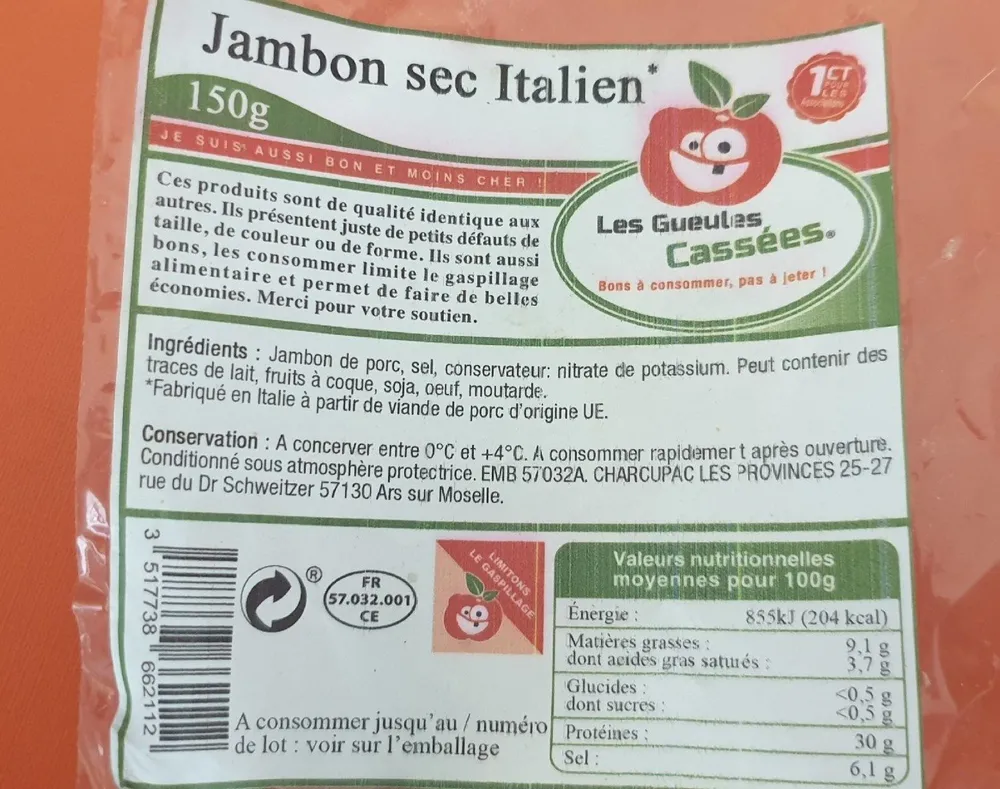Jambon sec italien