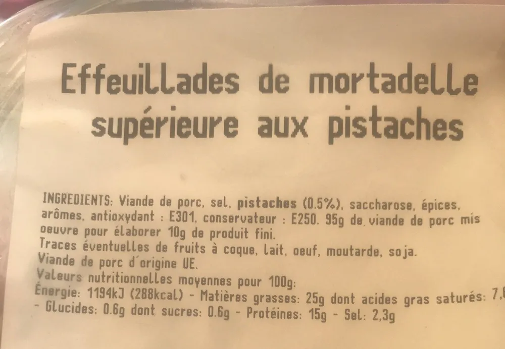 effeuillafes de mortadelle