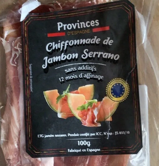 chiffonade de jambon serrano