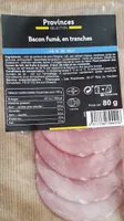 Bacon fumé, en tranches