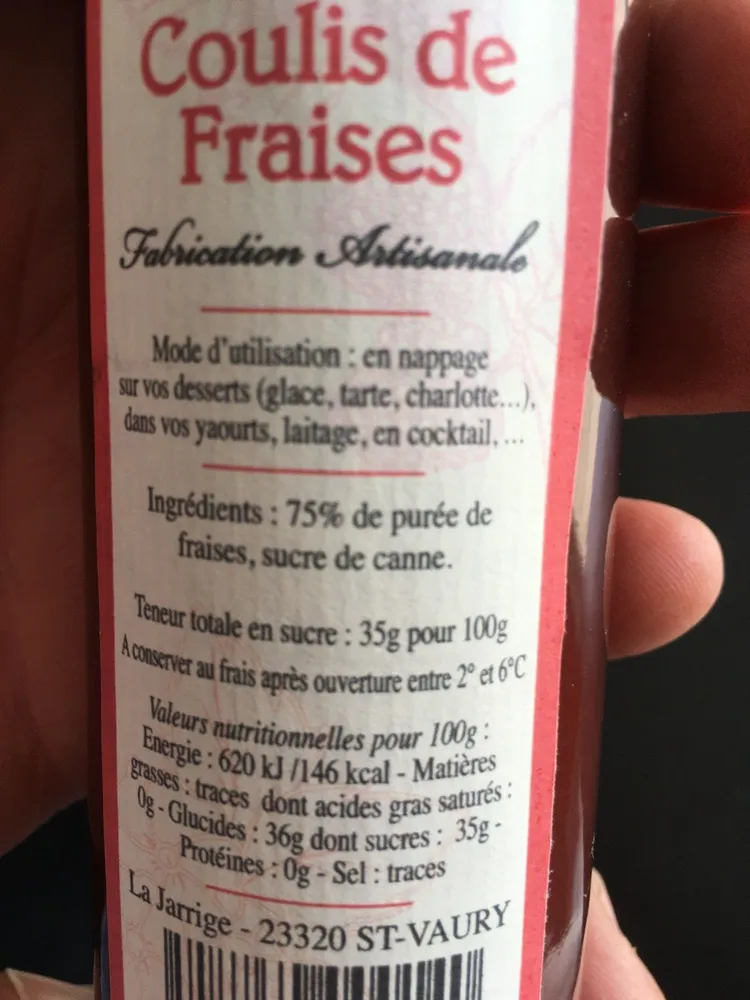 Coulis de fraise