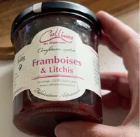 Framboises et litchis