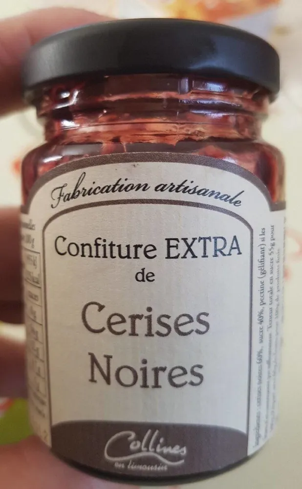 Confiture extra de cerises noires